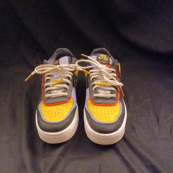Nike Air Force 1 Shadow Sisters Dark Sulfur Sneaker Shoe Women's Size 7 - Picture 3 of 11